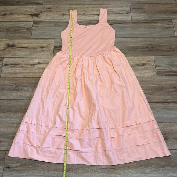 J Crew Drop Waist Mixy Dress SZ XL Blushed Peach Pink Maxi Layered NWT - Picture 6 of 12